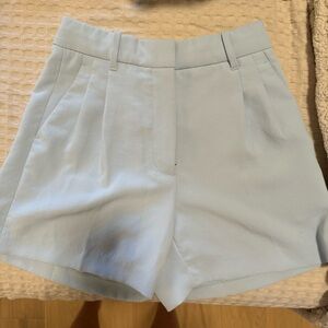 Aritzia Wilfred Blue Effortless 5 inch High Waist Shorts